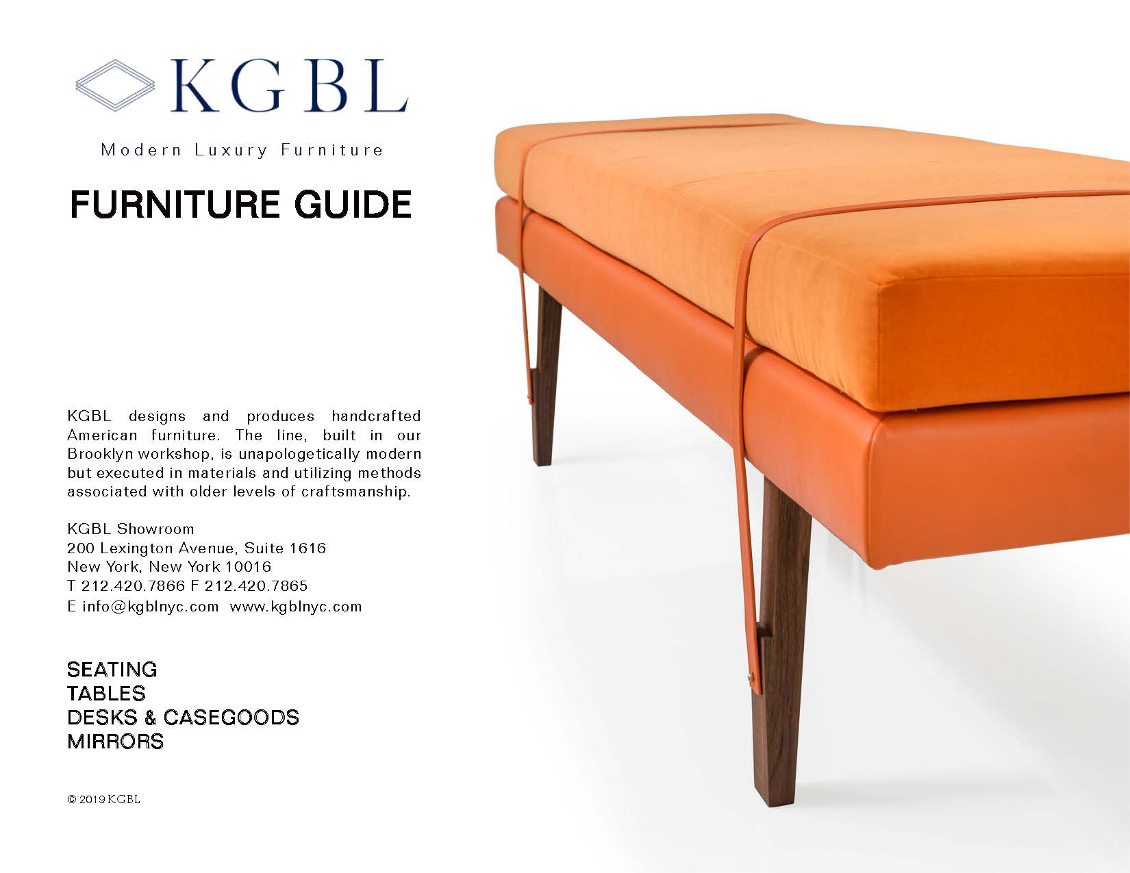 KGBL Catalog_Furniture Guide Cover
