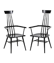 Black Wooden Chairs