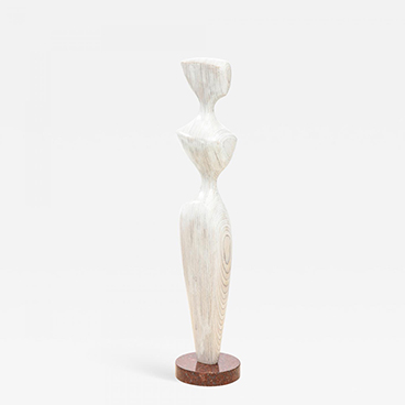 16_Dick Shanley Figure Study III Contemporary Wood Figurative Sculpture
