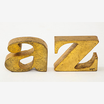 23_Curtis Jere A-Z Iron Bookends