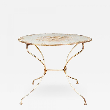 French Painted Tole Garden Table
