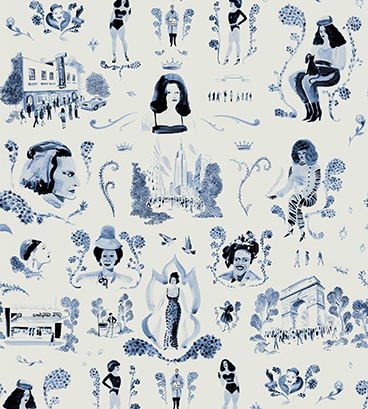 Trans Power Toile Blue Wallpaper by Grant Shaffer_Website Image