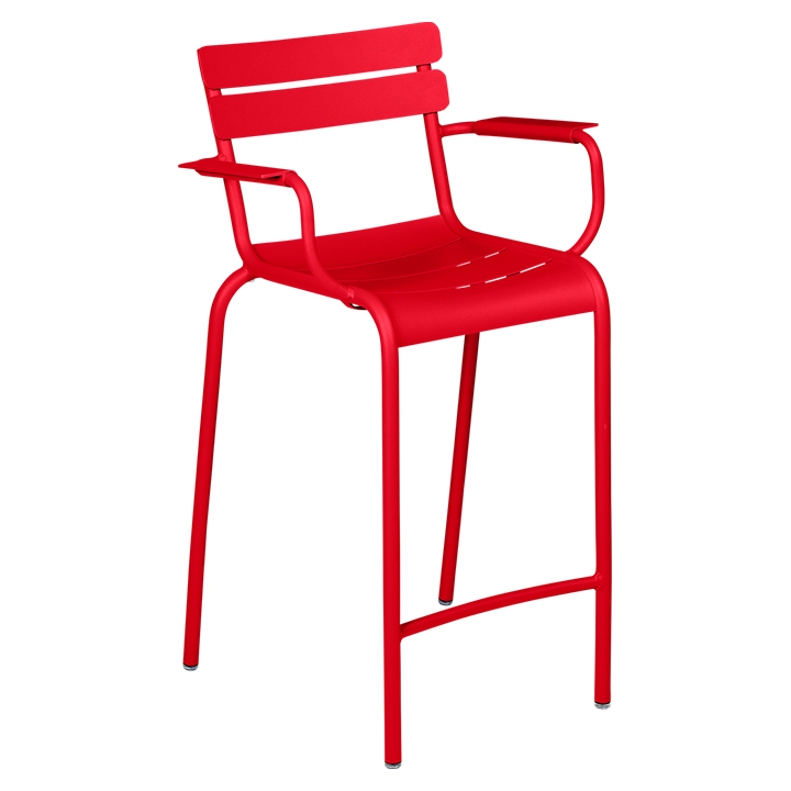 Fermob_Luxembourg High Armchair_Gallery Image 7_Poppy Red
