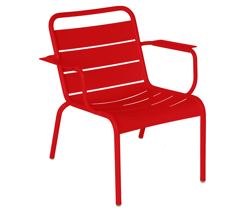 Fermob_Luxembourg Lounge Armchair_Gallery Image 8_Poppy Red