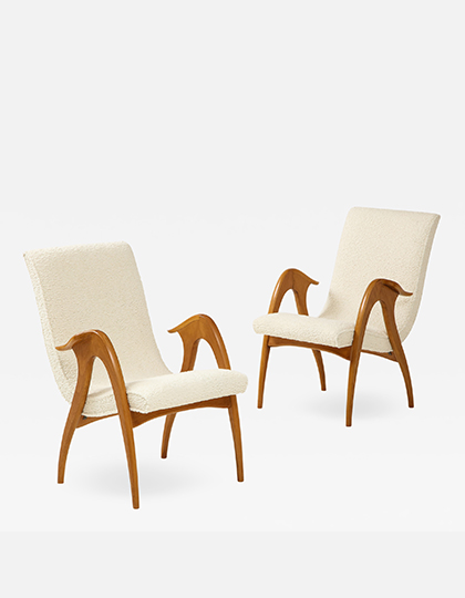 Pair of Sculptural Armchairs Main Image
