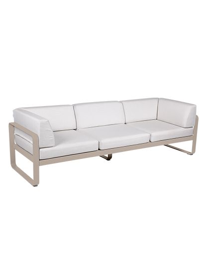 Bellevie Canape Club 3 Seater Off White_Main Image