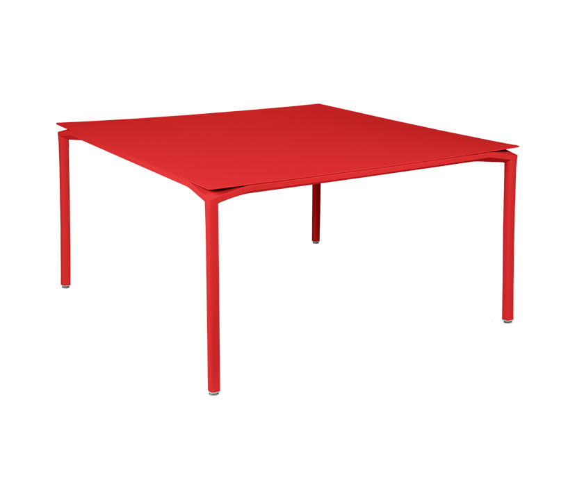 Fermob_Luxembourg Calvi Table 55x55_Gallery Image 7_Poppy Red