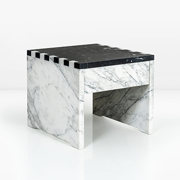 Zaragosa All Stone Side Table by KGBL