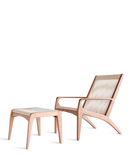 Gisele Lounge Chair and Ottoman by Sossego
