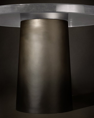 Monolith Circular Dining Table, Cone - Base - V1