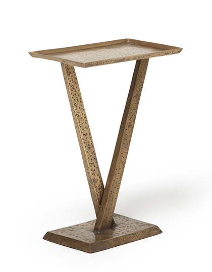 Interlude Home Wilton Accent Table - Antique Brass Thumb