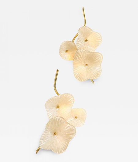 Pair-of-Ivory-Murano-Flower-Glass-and-Brass-Sconces-Italy-716162-3590801