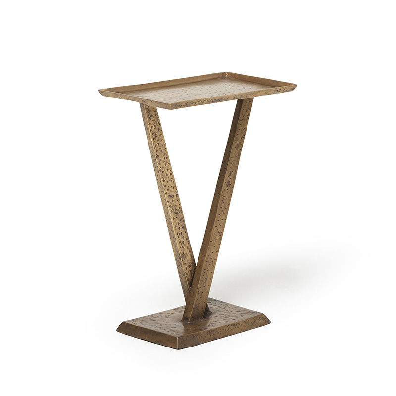 interlude home Wilton Accent Table - Antique Brass
