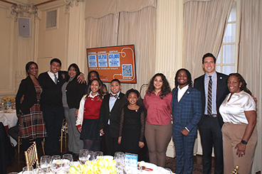 ABC Anchor Will Reeve with Kips Bay Scholarship Recipients