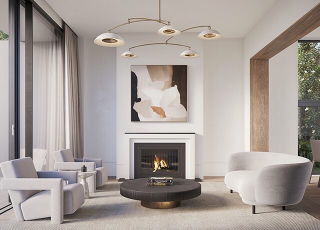 105 - Mobile 5 - White Stone Bisque - Satin Brass thumb