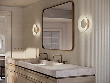 108 - Linen Matte Porcelain - Satin Brass