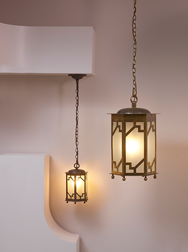 Collier Webb Steppe Lantern and Small Custom Lantern (1)