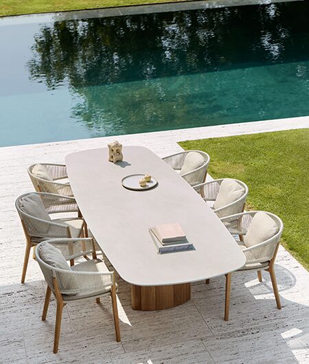 REGALIZ TABLE - CARES DINING CHAIRS (3)