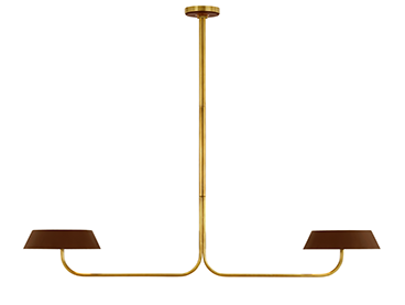 Hudson St. 64 Linear Chandelier in Natural Brass by Ralph Lauren for Visual Comfort & Co._SO