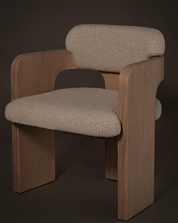 White Oak + Sand Dining Chair - Detail 3